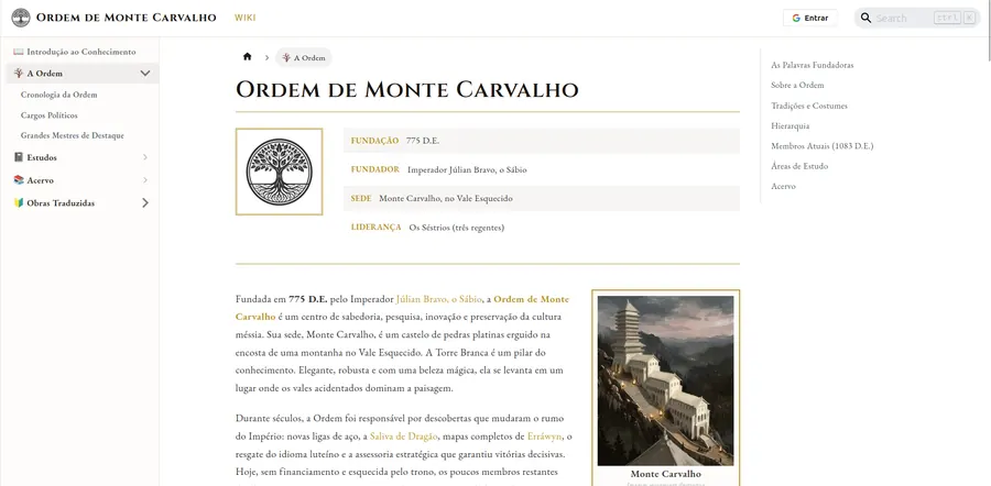 Introdução da Ordem de Monte Carvalho