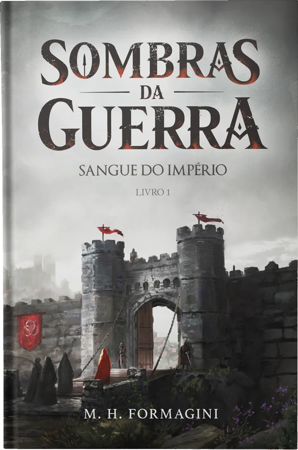 Mockup do livro em capa dura, de pé
