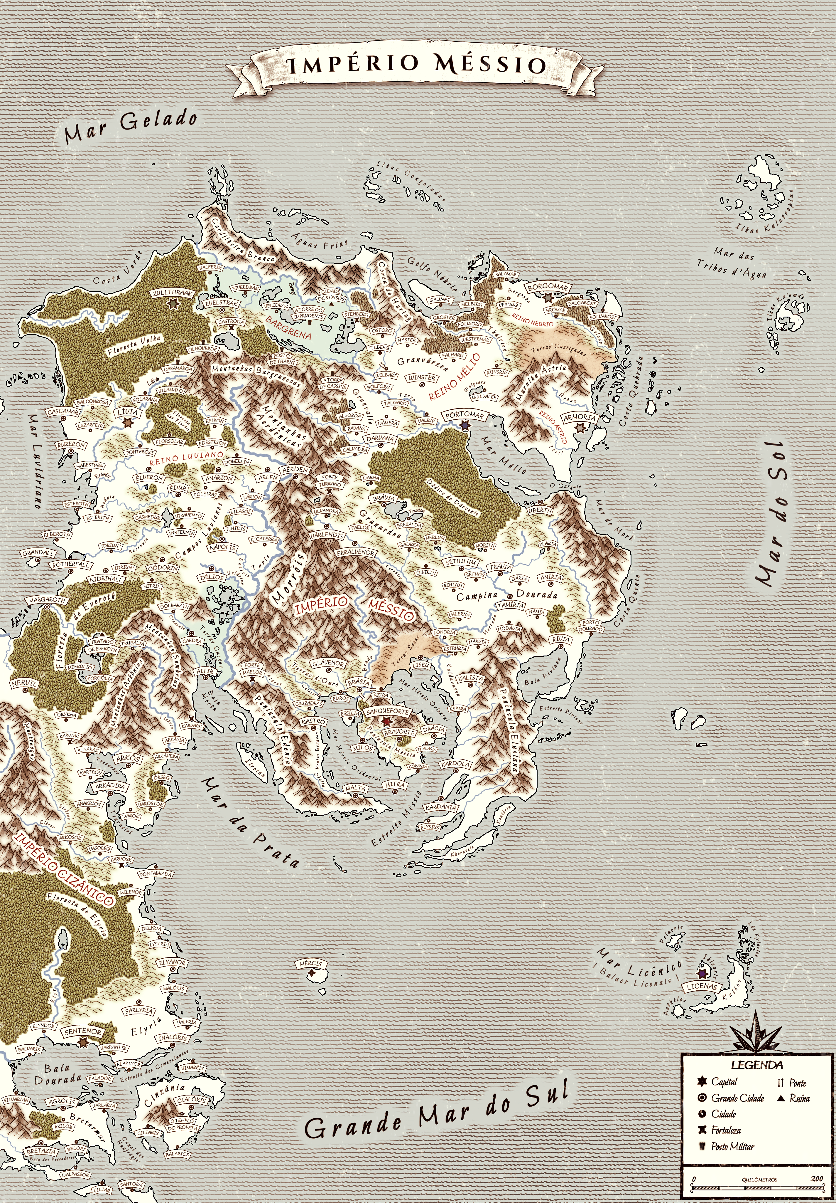 Mapa do Império Méssio